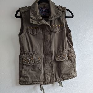 Papaya sleeveless jacket